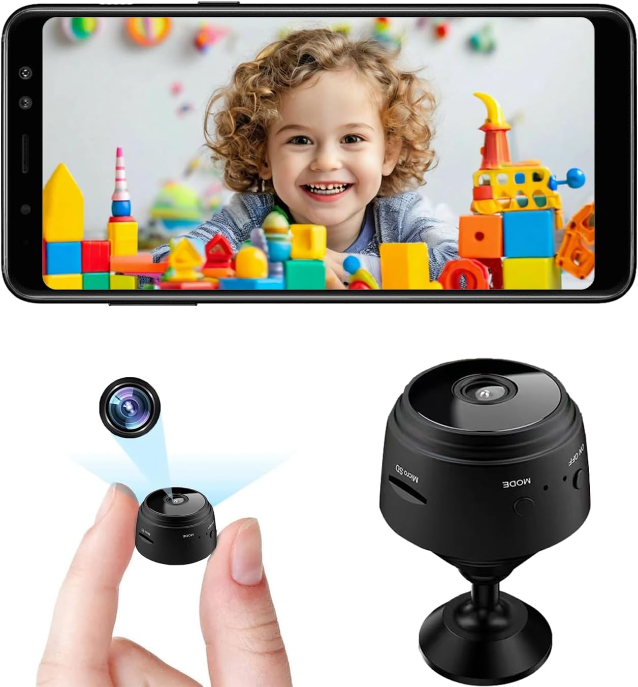 Home Security No Wifi Needed - Mini Security Camera,1080P HD WiFi Home