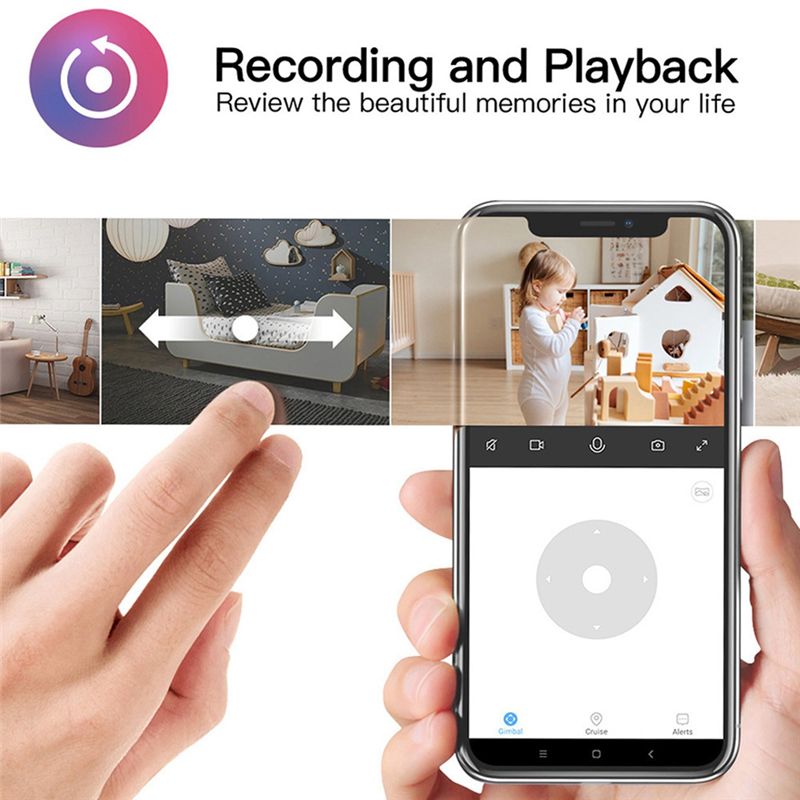 Home Security With Cameras - Essential Indoor Wifi Tuya Camera, Baby