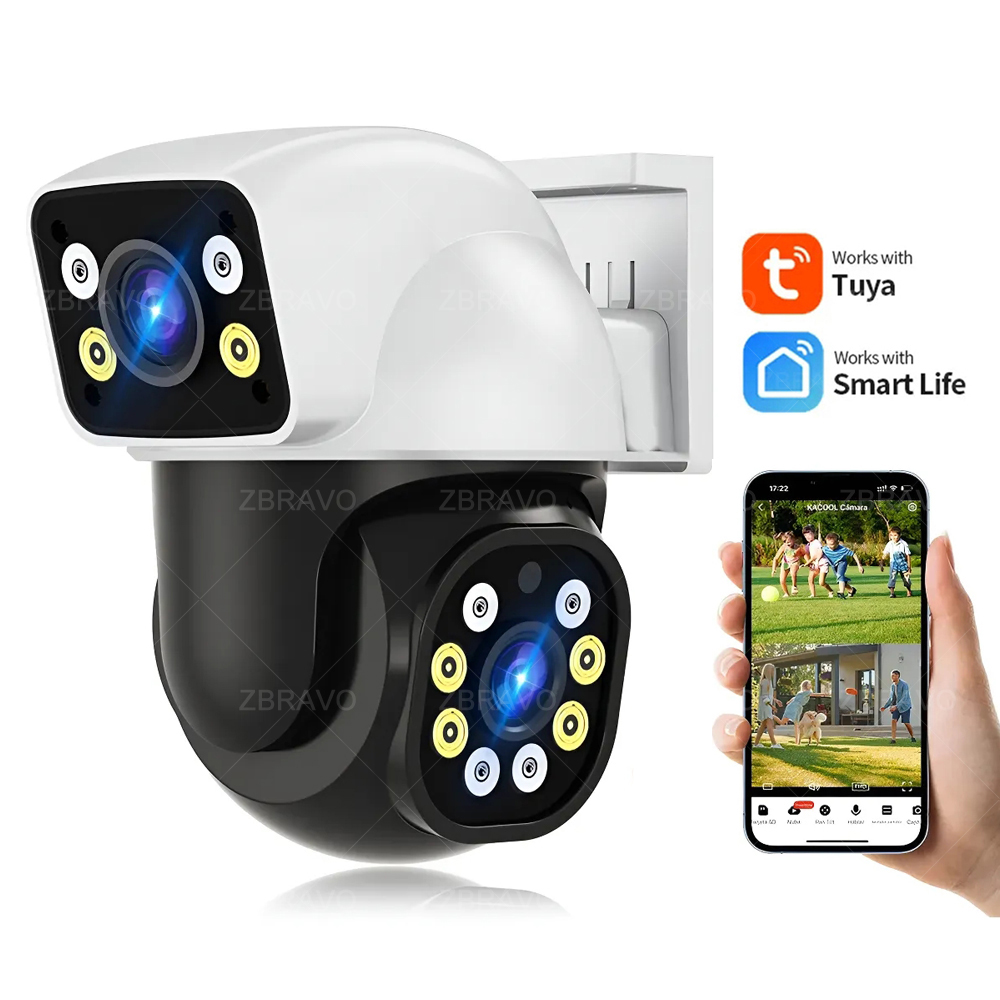 Home Security With Camera - Smartlife 8MP WiFi Tuya Outdoor Camera