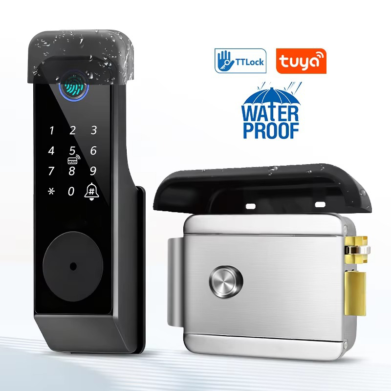 Home Security Keypad - Waterproof Fingerprint Lock Tuya Wifi Remote