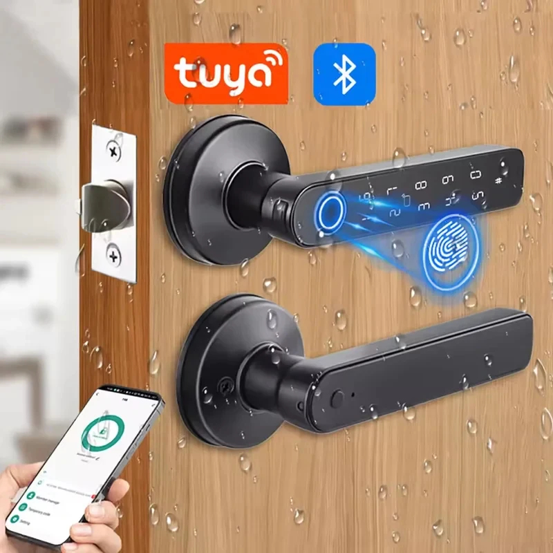 Home Security Keypad - Tuya App Bluetooth Smart Fingerprint Door