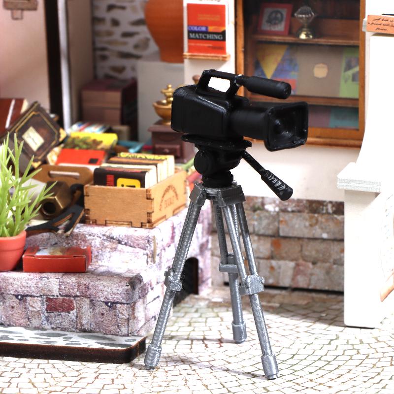 Home Security With Camera - Mini Video Camera Tripod Model 1:12