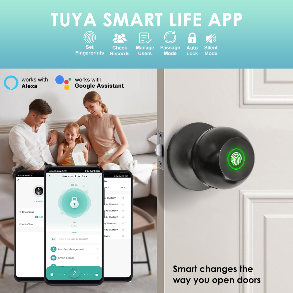 Tuya Electronic Door Lock Smar - огляд і ціна Home Security Keypad