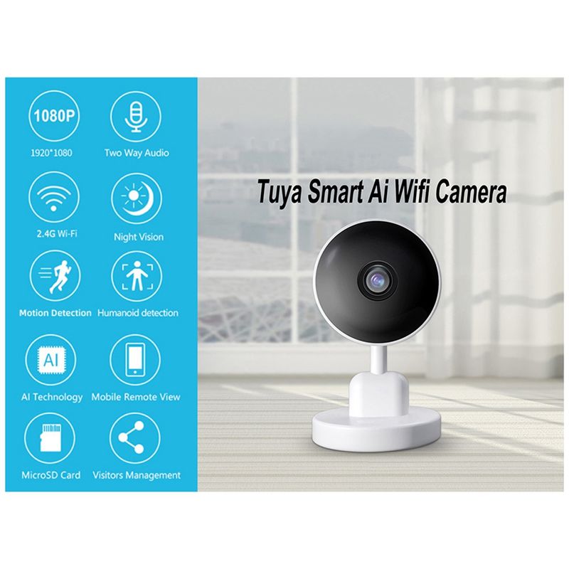 Essential Indoor Wifi Tuya Cam - огляд і ціна Home Security With Cameras