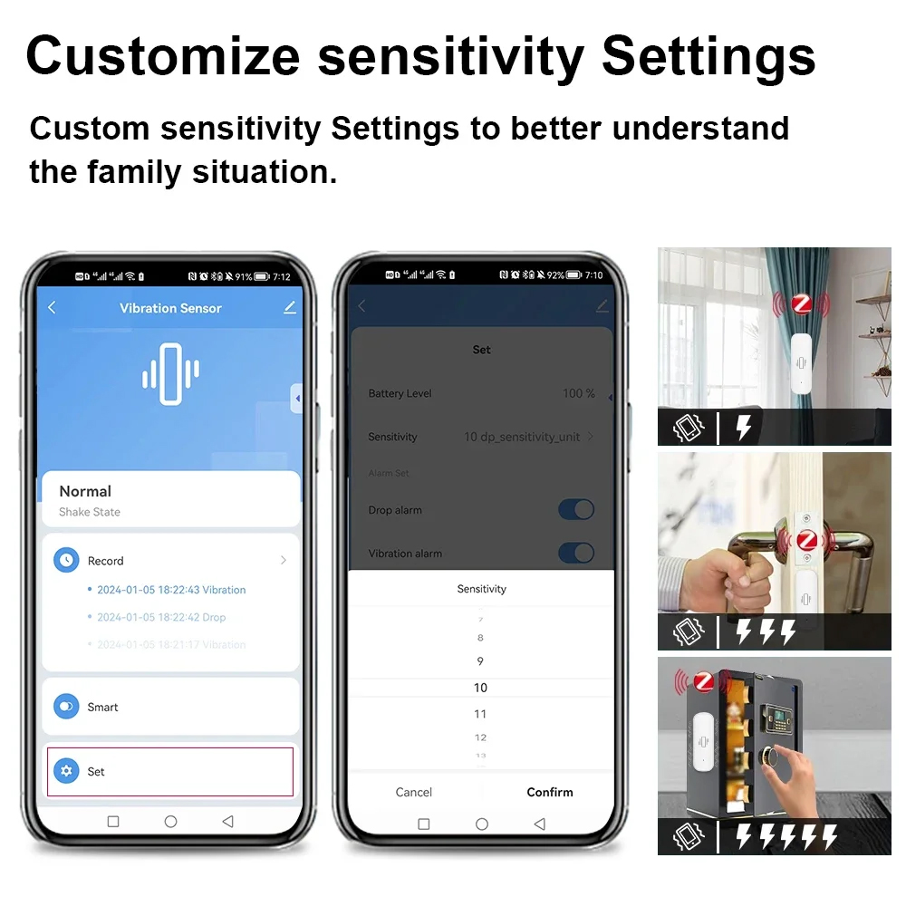 Smart ZigBee Vibration Sensor  - огляд і ціна Home Security Business