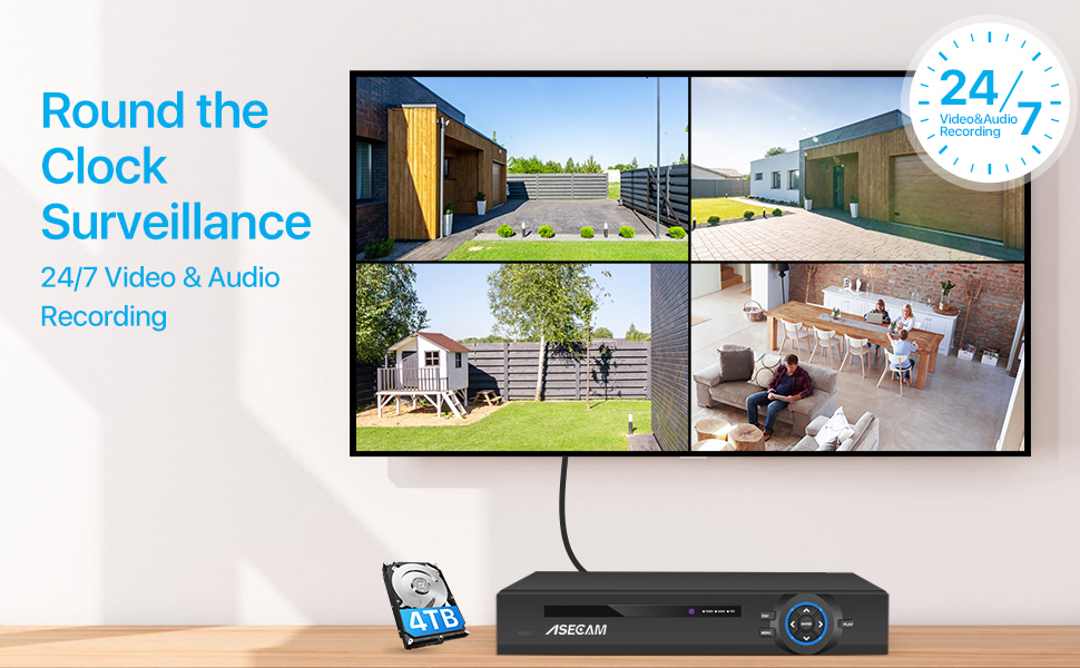 Super 8MP POE NVR Video Record - огляд і ціна Home Security With Camera