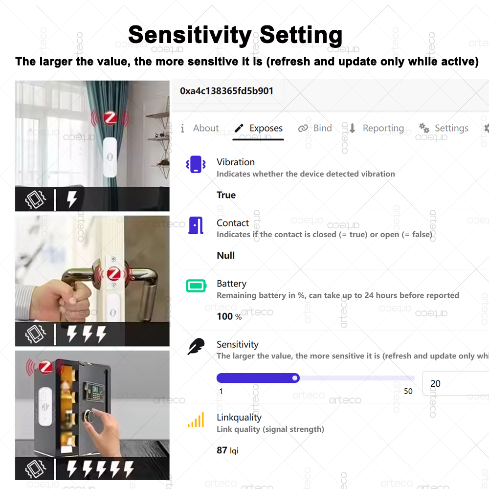 Smart ZigBee 3.0 Vibration Sen - огляд і ціна Home Security Business
