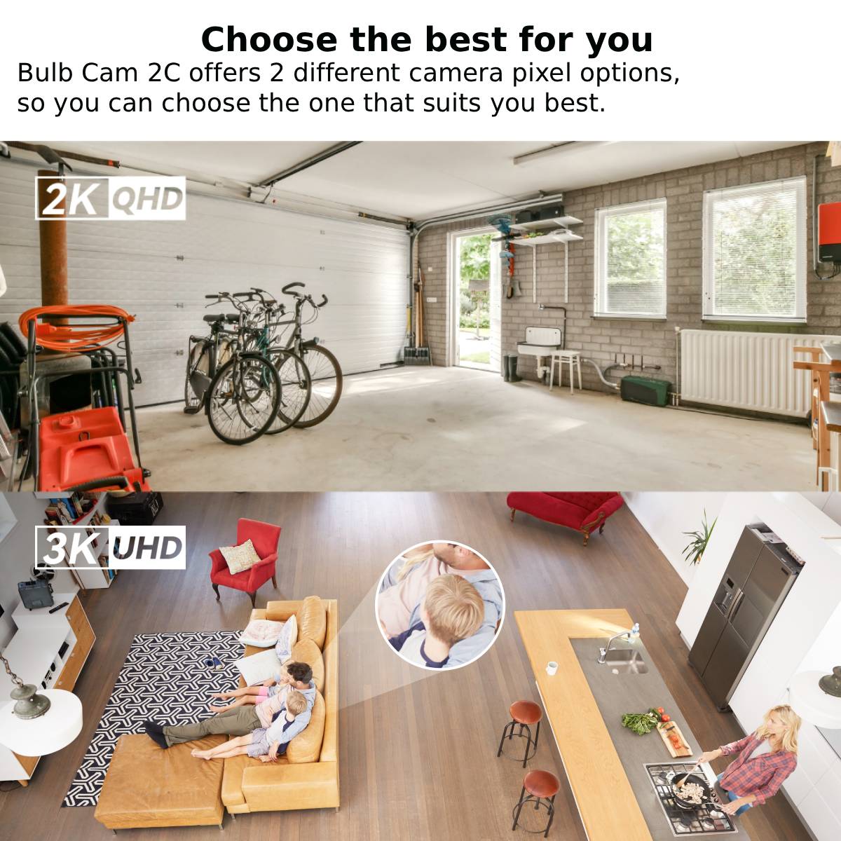 IMOU Bulb Cam 2C 3MP/5MP 2K/3K - огляд і ціна Home Security Kamera