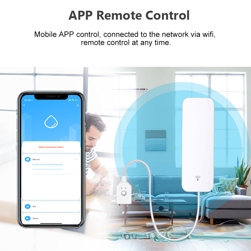 Tuya WiFi Water Leak Sensor, W - огляд і ціна Home Security Business