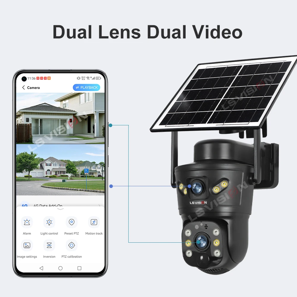 LS VISION 8MP 4G Solar Camera  - огляд і ціна Home Security With Camera