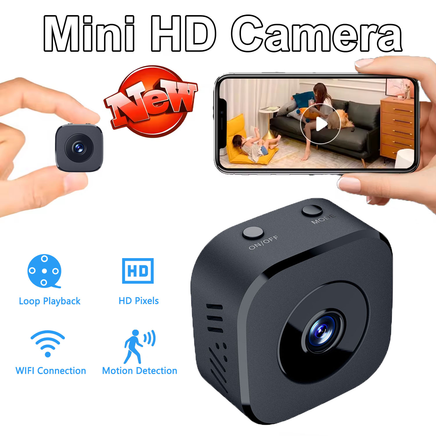 Security Camera 4K Mini Full C - огляд і ціна Home Security No Wifi Needed