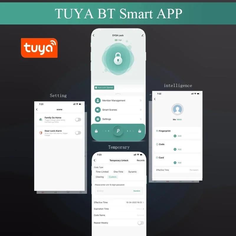 5YOA Tuya Fingerprint Door Loc - огляд і ціна Home Security Keypad