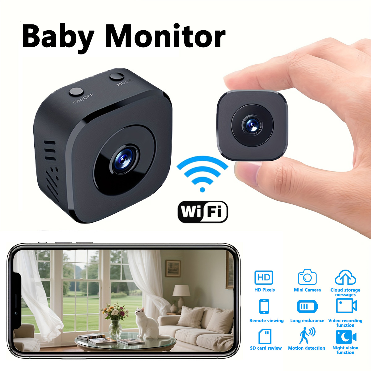 1080P HD Mini WiFi Camera Indo - огляд і ціна Home Security With Camera