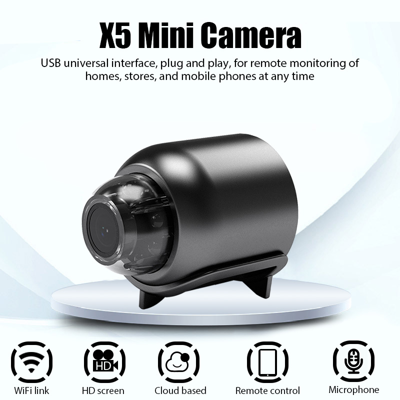 X5 Mini Camera HD 1080P Intell - огляд і ціна Home Security No Wifi Needed