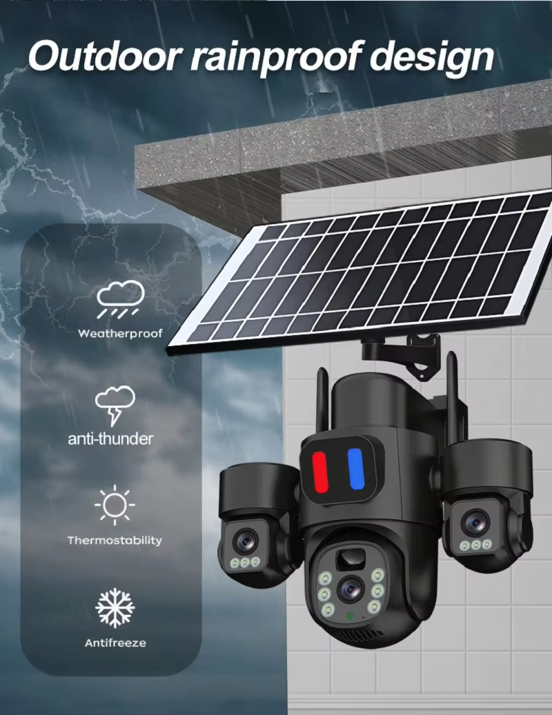 WIFI Solar PTZ Camera Outdoor  - огляд і ціна Home Security With Camera