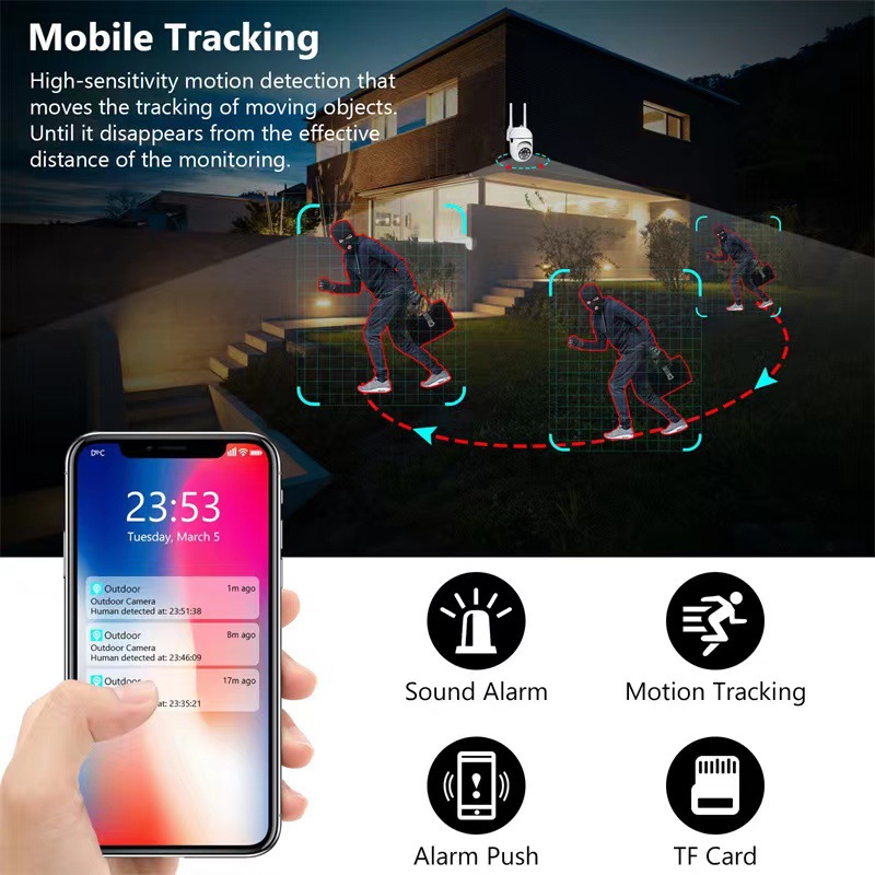 Smart 5G IP Camera 1080P HD Wi - огляд і ціна Home Security Kamera